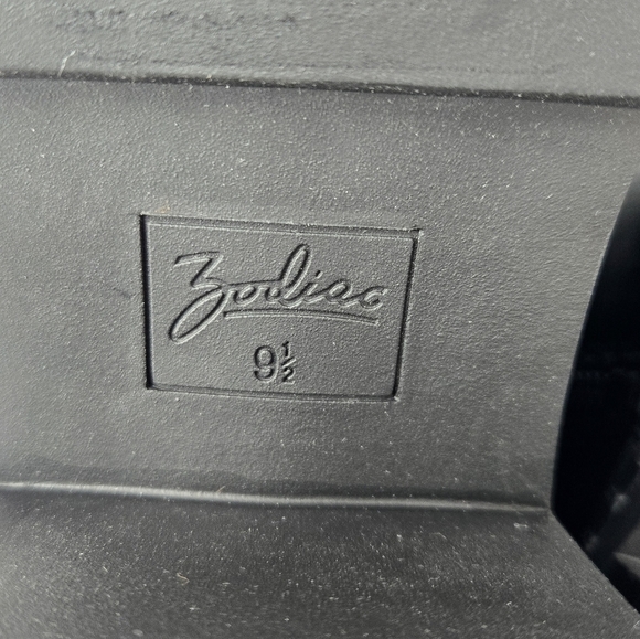 Zodiac Combat Women's Paxon Boots Sz 9.5M Black Faux Leather Lace & Zip Heeled - Picture 8 of 13